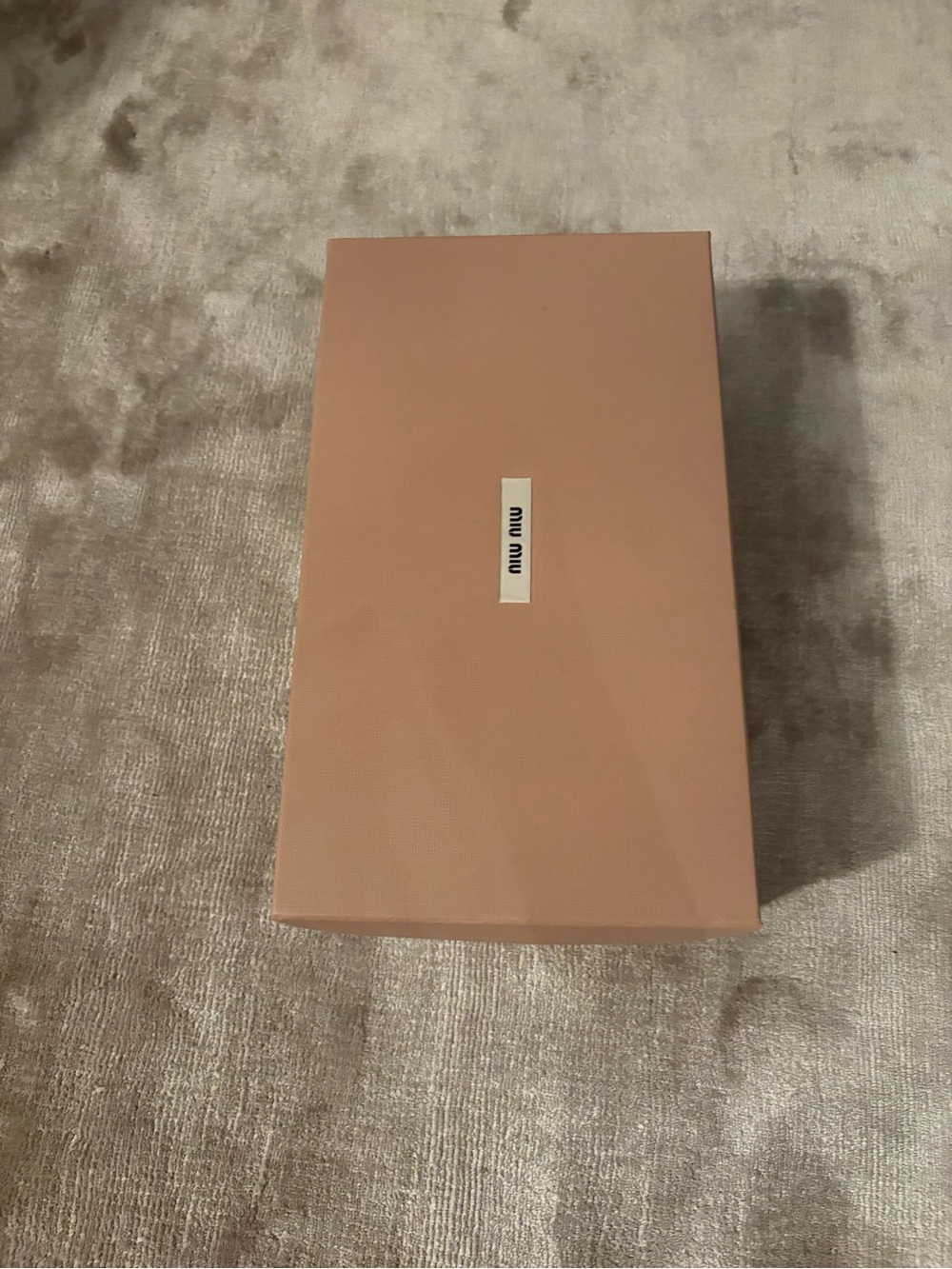 Miu Miu shoe box empty